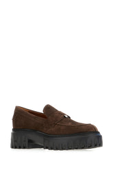 Dark brown suede loafers -  | Wise