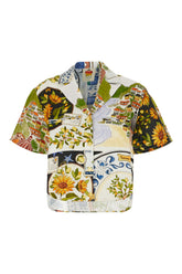 Printed linen shirt -  | Wise
