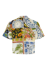 Printed linen shirt -  | Wise