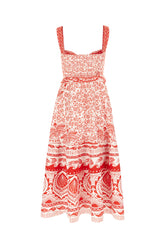 Printed linen blend dress -  | Wise