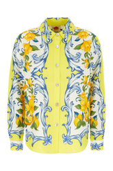 Printed linen blend shirt -  | Wise