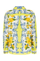 Printed linen blend shirt -  | Wise