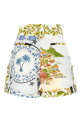 Shorts in lino stampato -  | Wise