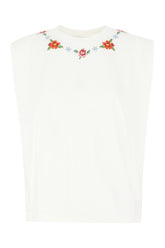 Ivory cotton t-shirt -  | Wise