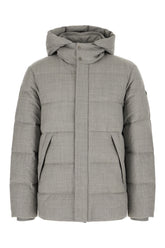 Grey wool down jacket -  | Wise