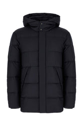Midnight blue wool down jacket -  | Wise