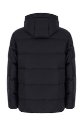 Midnight blue wool down jacket -  | Wise