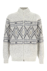 Embroidered wool blend cardigan -  | Wise