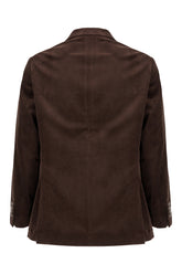 Chocolate corduroy blazer -  | Wise