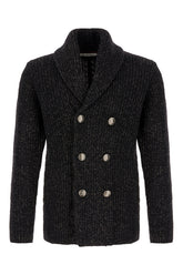 Embroidered wool blend cardigan -  | Wise