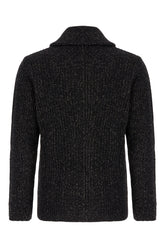 Embroidered wool blend cardigan -  | Wise