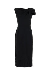 Abito in misto viscosa stretch nero -  | Wise