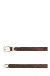 Brown leather belt -  | Wise