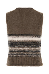 Gilet in misto lana multicolor -  | Wise
