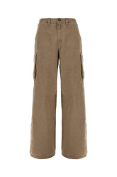 Olive green cotton cargo pants -  | Wise