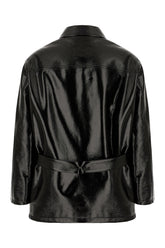 Giubbino in simil pelle nero -  | Wise