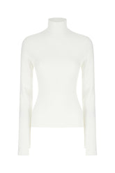 White viscose blend sweater -  | Wise