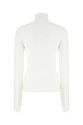 White viscose blend sweater -  | Wise
