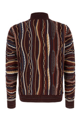 Multicolor wool and acrylic cardigan -  | Wise