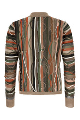 Multicolor wool and acrylic cardigan -  | Wise