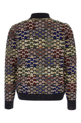 Multicolor wool and acrylic cardigan -  | Wise