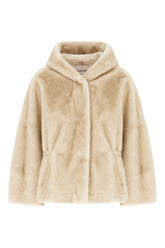 Sand eco shearling coat -  | Wise