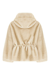 Sand eco shearling coat -  | Wise
