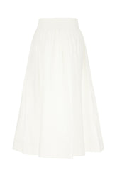 White poplin skirt -  | Wise