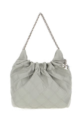 Grey nappa leather mini Fleming bucket bag -  | Wise