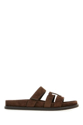 Brown suede Ines sandals -  | Wise