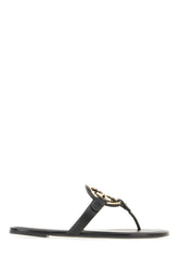 Black leather Miller sandals -  | Wise