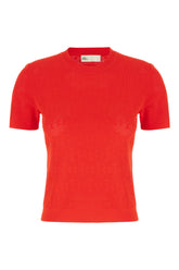 Red viscose blend top -  | Wise