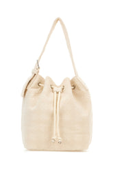 Ivory terry fabric bucket bag -  | Wise