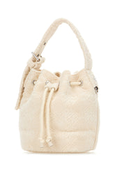 Ivory terry fabric bucket bag -  | Wise