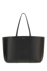 Black leather shopping bag -  | Wise