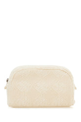 Ivory fabric clutch -  | Wise