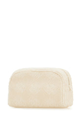 Ivory fabric clutch -  | Wise