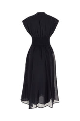 Embroidered cotton midi dress -  | Wise
