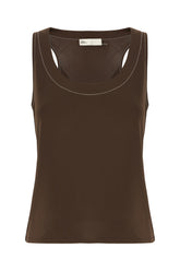 Chocolate viscose top -  | Wise