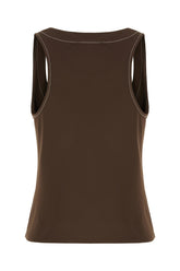 Chocolate viscose top -  | Wise