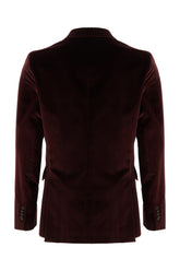 Plum velvet blazer -  | Wise