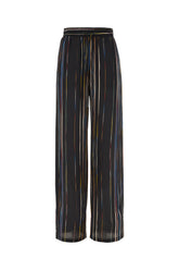 Multicolor silk pants -  | Wise