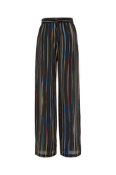 Multicolor silk pants -  | Wise