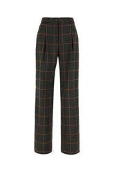 Embroidered stretch polyester blend pants -  | Wise