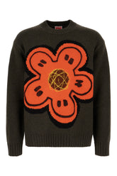 Maglione in lana verde scuro -  | Wise