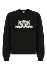 Black cotton sweatshirt -  | Wise