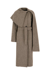 Cappotto in misto lana ricamato -  | Wise
