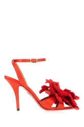 Red fabric sandals -  | Wise