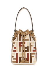 Embroidered fabric mini Mon Tresor bucket bag -  | Wise