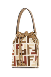 Embroidered fabric mini Mon Tresor bucket bag -  | Wise